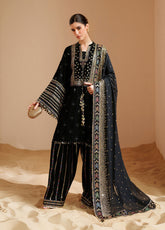 Velvet Vogue By Jazmin Luxury Formals Embroidered Velvet 3 Piece Unstitched Suit JZ25VVLF D-VVF-05